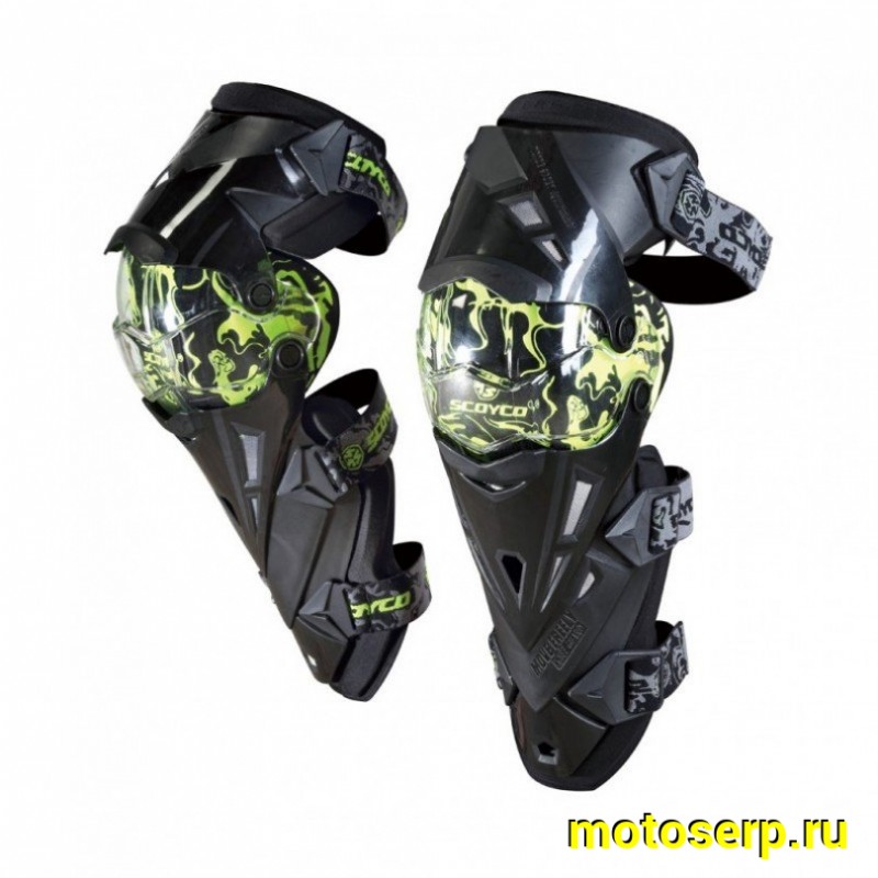 Купить  Наколенники SCOYCO K12, цвет Зеленый (пар) (MM 39170 (AIM K12-004-N купить с доставкой по Москве и России, цена, технические характеристики, комплектация фото  - motoserp.ru