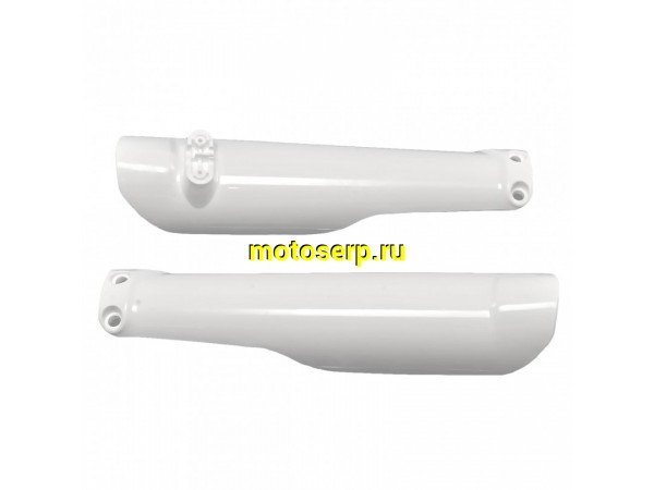 Купить  Щиток защитный переднего амортизатора (защита пера) GR7 (белый) (пара) (SM 932-7897 купить с доставкой по Москве и России, цена, технические характеристики, комплектация фото  - motoserp.ru