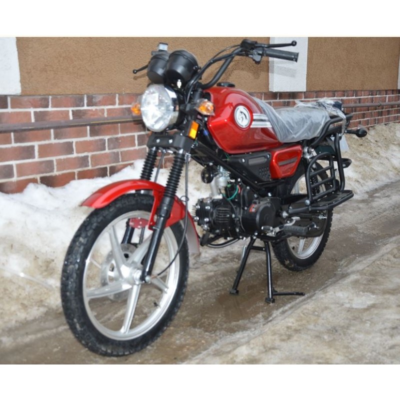 Купить  Мопед MM COLT2 (ALLOY) (Кольт-2 ALLOY) 50сс 4Т, в стиле Каферейсер на внедорожн. резине, колеса 17" Диск/Бараб (шт) 01100 (MM 76975 купить с доставкой по Москве и России, цена, технические характеристики, комплектация фото  - motoserp.ru