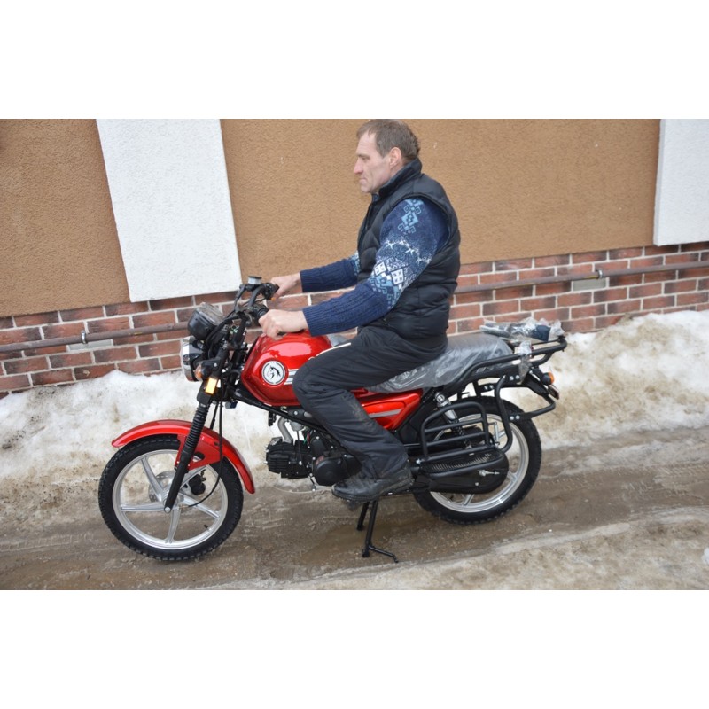 Купить  Мопед MM COLT2 (ALLOY) (Кольт-2 ALLOY) 50сс 4Т, в стиле Каферейсер на внедорожн. резине, колеса 17" Диск/Бараб (шт) 01100 (MM 76975 купить с доставкой по Москве и России, цена, технические характеристики, комплектация фото  - motoserp.ru