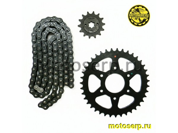 Купить  Звезды трансмиссии (520-14T D-20mm) (520-39T D-58mm, 6x45mm) цепь 108зв. BAJAJ NS-200 и AS-200 (комп) (Bajaj 36JL0009 купить с доставкой по Москве и России, цена, технические характеристики, комплектация фото  - motoserp.ru