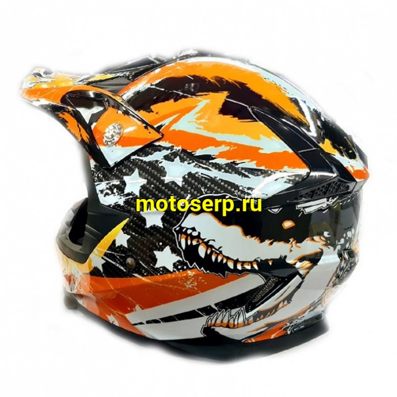 Купить  ====Шлем Кросс  YM-915 black+wolf XL (шт) (0 купить с доставкой по Москве и России, цена, технические характеристики, комплектация фото  - motoserp.ru