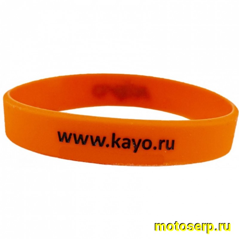 Купить  Браслет   "KAYO"  (оранжевый, чёрная надпись) (шт) (SM 803-3442 купить с доставкой по Москве и России, цена, технические характеристики, комплектация фото  - motoserp.ru