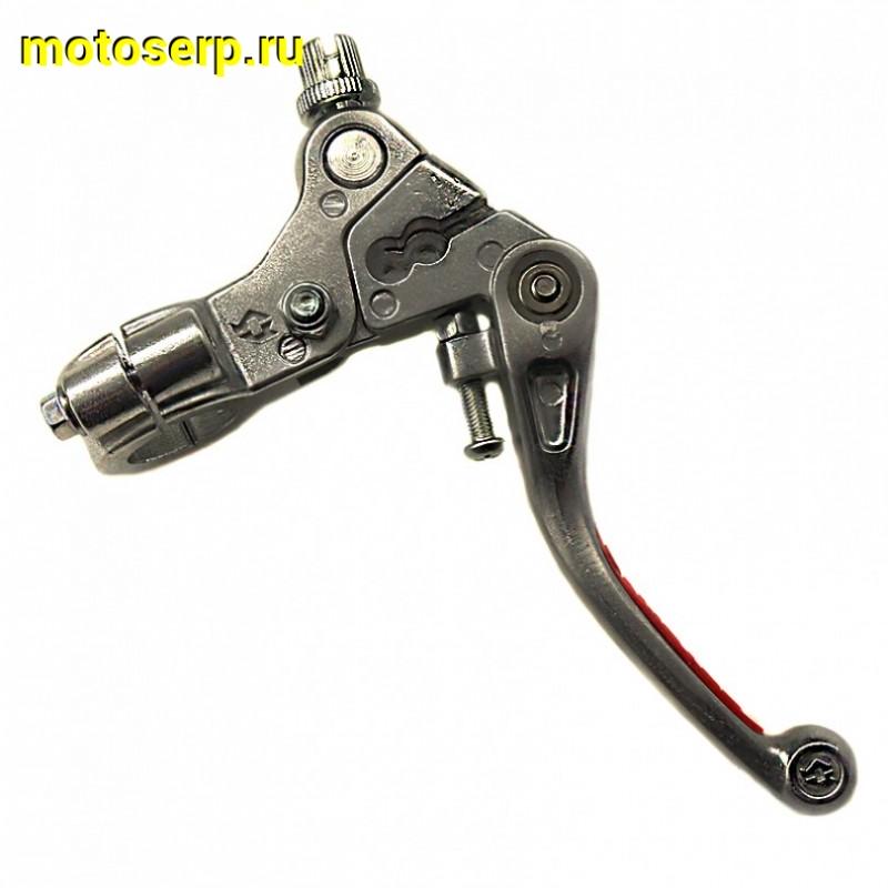 Купить  Рычаг сцепления/тормоза складные в сборе питбайк (тормоз+сцепление) красная накладка (пар)  (SM 161-1820 купить с доставкой по Москве и России, цена, технические характеристики, комплектация фото  - motoserp.ru