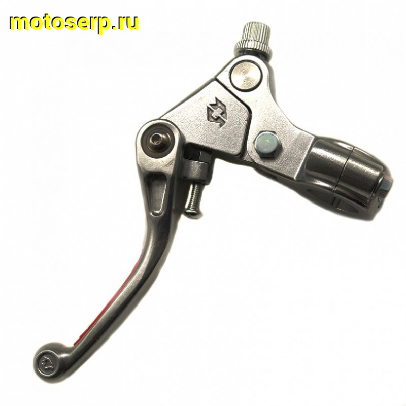Купить  Рычаг сцепления/тормоза складные в сборе питбайк (тормоз+сцепление) красная накладка (пар)  (SM 161-1820 купить с доставкой по Москве и России, цена, технические характеристики, комплектация фото  - motoserp.ru