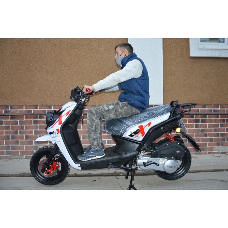 Купить  Скутер VMC SMART-II NEW (Венто Смарт-2 нью) 50 cc; 2- местный, 4Т, возд. охлажд., диск/барабан, кол. 12"/12" (шт) 01500 (Vento купить с доставкой по Москве и России, цена, технические характеристики, комплектация фото  - motoserp.ru