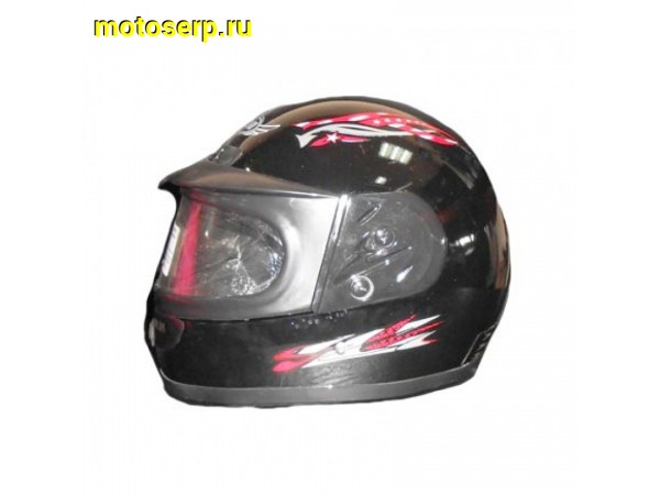 Купить  Шлем закрытый CONCORD (XZF-01) с двойным стеклом, черный (детский) (S) (шт) (0 купить с доставкой по Москве и России, цена, технические характеристики, комплектация фото  - motoserp.ru