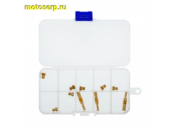 Купить  Ремкомплект карбюратора (набор гл.топл. жиклеров)  10шт. (7 главных и 3 х/х)102-118 (30-35) NIBBI PE, Mikuni (комп) (Regul 303307 купить с доставкой по Москве и России, цена, технические характеристики, комплектация фото  - motoserp.ru