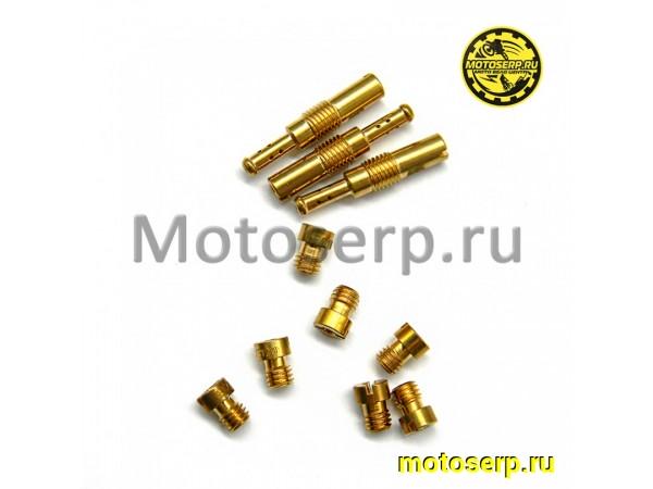 Купить  Ремкомплект карбюратора (набор гл.топл. жиклеров)  10шт. (7 главных и 3 х/х)115-130 (41-45) NIBBI PE, Mikuni (комп) (Regul 303306 купить с доставкой по Москве и России, цена, технические характеристики, комплектация фото  - motoserp.ru