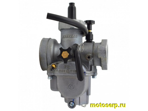 Купить  Карбюратор NIBBI PE24FL-SP (коллектор под шпильки) (50-125сс) впускной d-40mm, выпускной d-25mm( (шт) (Regul PE24FL-SP купить с доставкой по Москве и России, цена, технические характеристики, комплектация фото  - motoserp.ru
