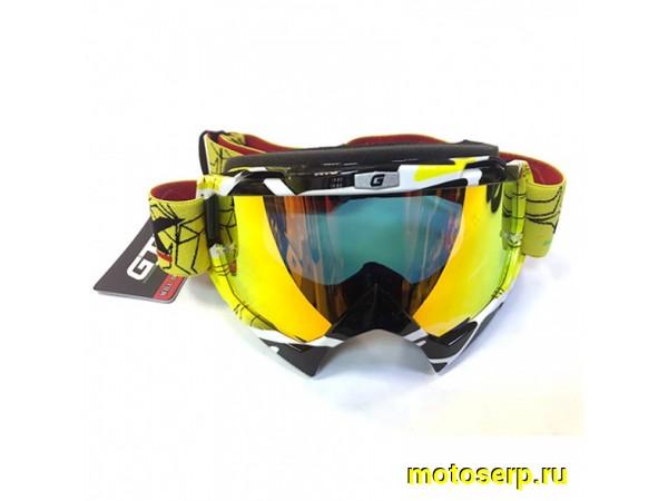 Купить  Очки мото Кросс GTX 5019 желтые (шт)  (0 купить с доставкой по Москве и России, цена, технические характеристики, комплектация фото  - motoserp.ru