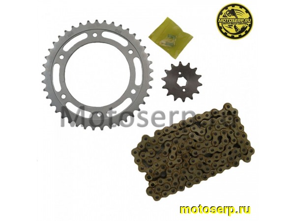 Купить  Звезды трансмиссии (520-14T D-20mm) (520-41T D-125mm, 6x77mm) цепь 120зв. (комп) (ML 13861 купить с доставкой по Москве и России, цена, технические характеристики, комплектация фото  - motoserp.ru