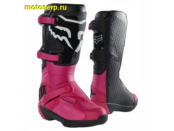 Купить  Мотоботы кросс. Fox Comp Womens Boot Black/Pink 6; р-р 37.5" (27690-285-6) женские (Ч/З) (пар) (УТ-00008775 купить с доставкой по Москве и России, цена, технические характеристики, комплектация фото  - motoserp.ru