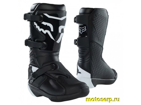 Купить  Мотоботы кросс. Fox Comp Youth Boot Black Y8 (27689-001-8) подростковые (Ч/З) (пар) (Fox УТ-00005260 купить с доставкой по Москве и России, цена, технические характеристики, комплектация фото  - motoserp.ru