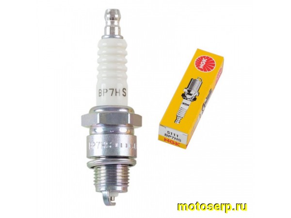 Купить  Свеча зажигания ( 7) NGK BP7HS Скутер 2т (шт) (SM 323-5275  купить с доставкой по Москве и России, цена, технические характеристики, комплектация фото  - motoserp.ru