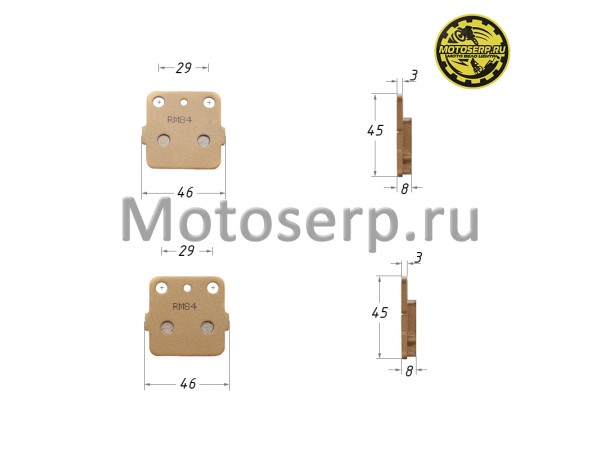 Купить  Колодки тормозные диск  Honda ATC250 TRX250 KAWASAKI KX80 и др аналог FA084 (пар) (MT K-2633 (Regul LC-F037 (R1 (MT K-2639 купить с доставкой по Москве и России, цена, технические характеристики, комплектация фото  - motoserp.ru