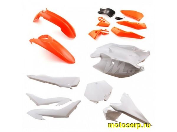 Купить  Комплект пластика KAYO K1 (оранжевый/белый) (комп) (SM 932-9269 купить с доставкой по Москве и России, цена, технические характеристики, комплектация фото  - motoserp.ru