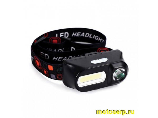 Купить  ====Фонарик налобный PRO-GH810, COB+CREE XPE, 180Lm+300Lm, раздельное включение, с АКБ, зарядка USB (шт) (Альт PRO-GH810 купить с доставкой по Москве и России, цена, технические характеристики, комплектация фото  - motoserp.ru