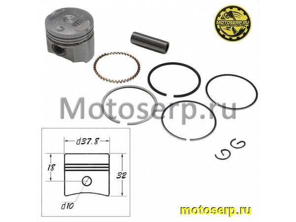 Купить  Поршень Honda DIO AF62/67/68 D37.8(std); p-10 4T  (комп) (Regul 102611 (Regul 102612 купить с доставкой по Москве и России, цена, технические характеристики, комплектация фото  - motoserp.ru