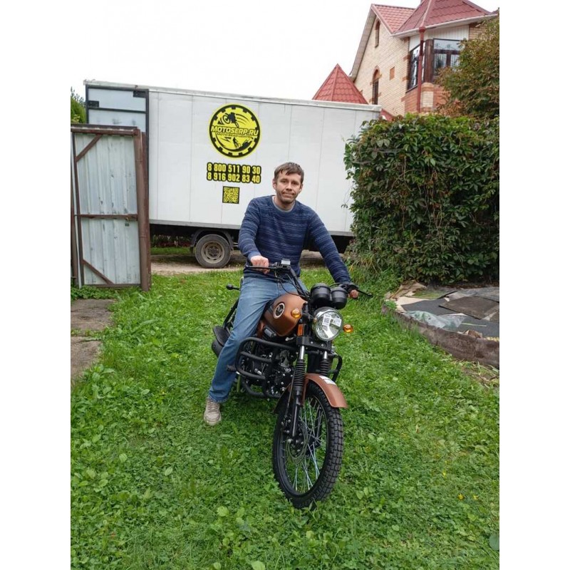 Купить  Мопед MM COLT (DRUM) (Кольт-50) 50сс 4Т, в стиле Каферейсер на внедорожн. резине, колеса 18/17", Бар/Бар. (шт) 01100 (MM 76976 купить с доставкой по Москве и России, цена, технические характеристики, комплектация фото  - motoserp.ru