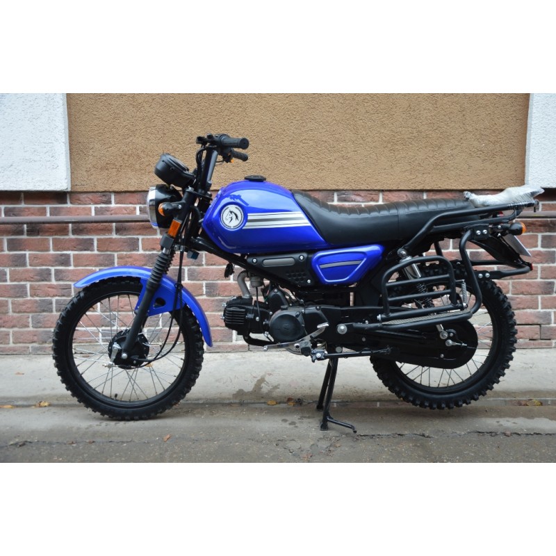 Купить  Мопед MM COLT (DRUM) (Кольт-50) 50сс 4Т, в стиле Каферейсер на внедорожн. резине, колеса 18/17", Бар/Бар. (шт) 01100 (MM 76976 купить с доставкой по Москве и России, цена, технические характеристики, комплектация фото  - motoserp.ru
