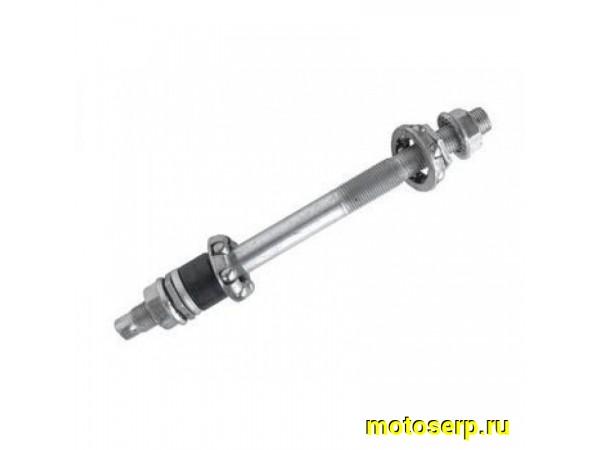 Купить  Ось колеса задняя под отеч. втулку на гайках Вело (шт) (0 купить с доставкой по Москве и России, цена, технические характеристики, комплектация фото  - motoserp.ru