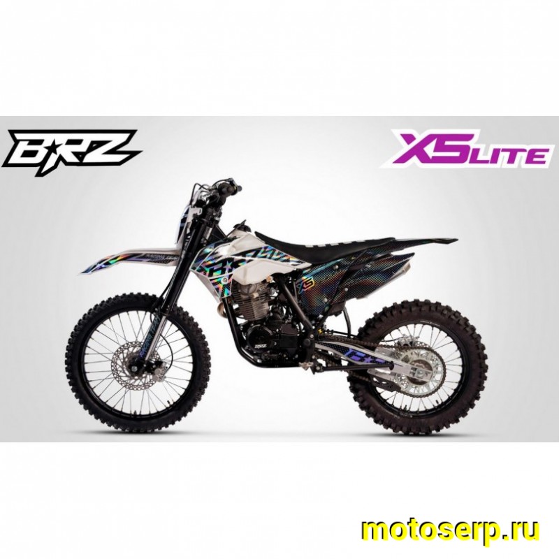 Купить  ====Мотоцикл Кросс/Эндуро BRZ X5 LITE 250 White (спортинв), 21/18, 250cc, 172FMM, 4T, возд. охлажд.,диск/диск, (зал) (шт) купить с доставкой по Москве и России, цена, технические характеристики, комплектация фото  - motoserp.ru