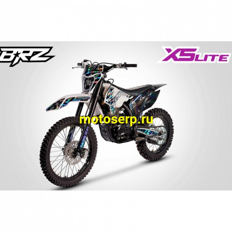 Купить  ====Мотоцикл Кросс/Эндуро BRZ X5 LITE 250 White (спортинв), 21/18, 250cc, 172FMM, 4T, возд. охлажд.,диск/диск, (зал) (шт) купить с доставкой по Москве и России, цена, технические характеристики, комплектация фото  - motoserp.ru