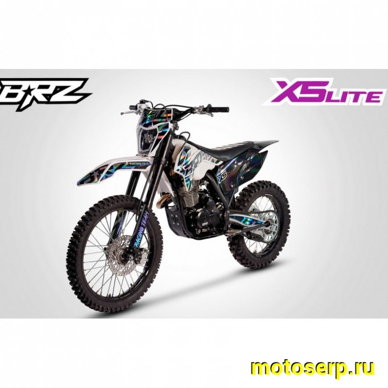 Купить  ====Мотоцикл Кросс/Эндуро BRZ X5 LITE 250 White (спортинв), 21/18, 250cc, 172FMM, 4T, возд. охлажд.,диск/диск, (зал) (шт) купить с доставкой по Москве и России, цена, технические характеристики, комплектация фото  - motoserp.ru