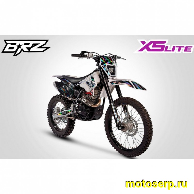 Купить  ====Мотоцикл Кросс/Эндуро BRZ X5 LITE 250 White (спортинв), 21/18, 250cc, 172FMM, 4T, возд. охлажд.,диск/диск, (зал) (шт) купить с доставкой по Москве и России, цена, технические характеристики, комплектация фото  - motoserp.ru