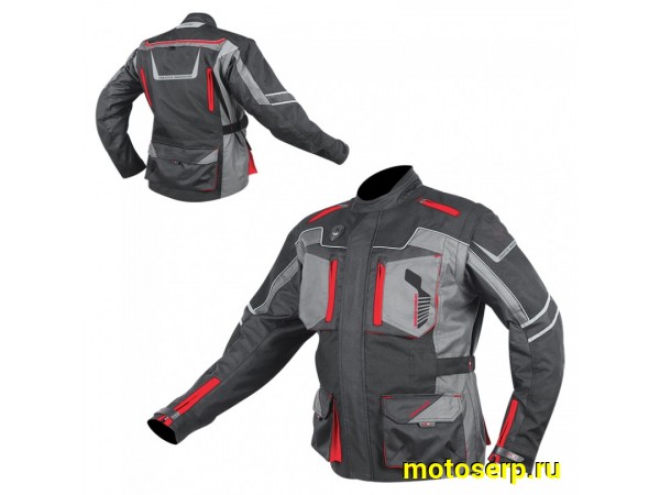 Купить  Куртка с жесткими вставками текстильная HIZER AT-5005 серая (M) (ML 14958 купить с доставкой по Москве и России, цена, технические характеристики, комплектация фото  - motoserp.ru