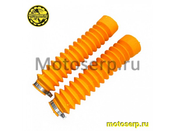 Купить  Гофры (чехлы) резиновые передней вилки ALPHA, DELTA и др. зел., желт. (+хомуты) СИЛИКОНОВЫЕ (пара)  (MD 00004296 купить с доставкой по Москве и России, цена, технические характеристики, комплектация фото  - motoserp.ru