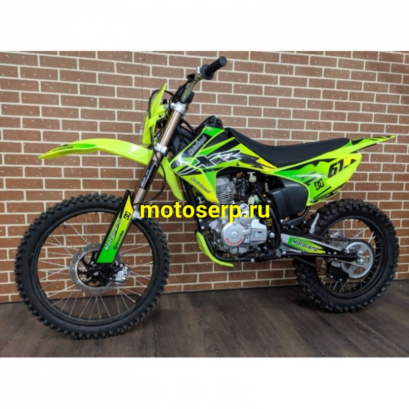 Купить  ====Мотоцикл Кросс/Эндуро Motoland XR 250 LITE (спортинв), Зеленый 21/18, 165FMM, 250сс, диск (шт) (ML 15321 купить с доставкой по Москве и России, цена, технические характеристики, комплектация фото  - motoserp.ru