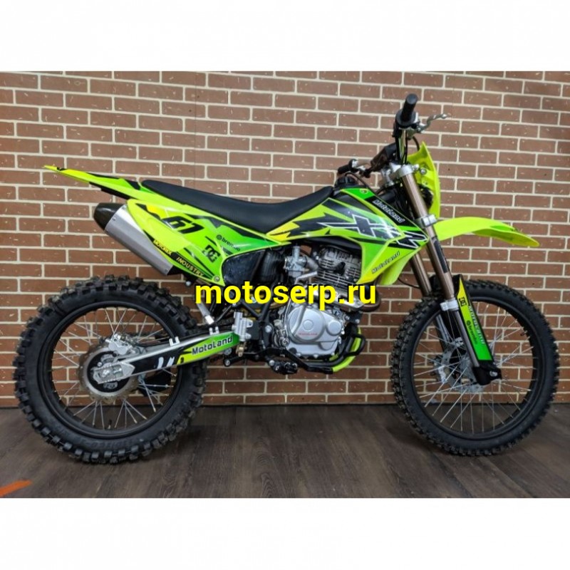 Купить  ====Мотоцикл Кросс/Эндуро Motoland XR 250 LITE (спортинв), Зеленый 21/18, 165FMM, 250сс, диск (шт) (ML 15321 купить с доставкой по Москве и России, цена, технические характеристики, комплектация фото  - motoserp.ru
