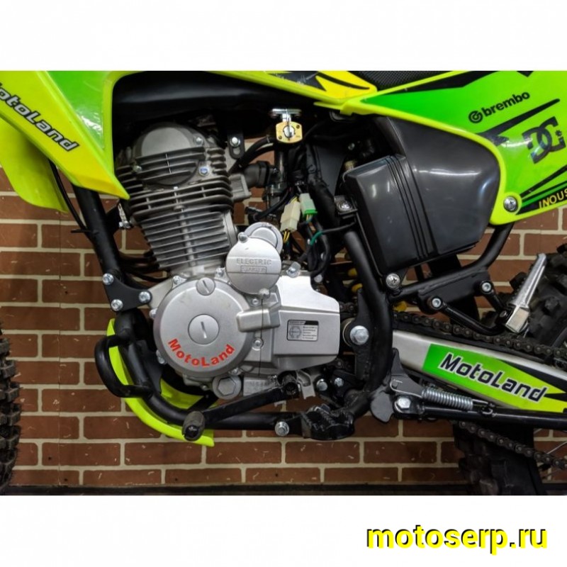 Купить  ====Мотоцикл Кросс/Эндуро Motoland XR 250 LITE (спортинв), Зеленый 21/18, 165FMM, 250сс, диск (шт) (ML 15321 купить с доставкой по Москве и России, цена, технические характеристики, комплектация фото  - motoserp.ru