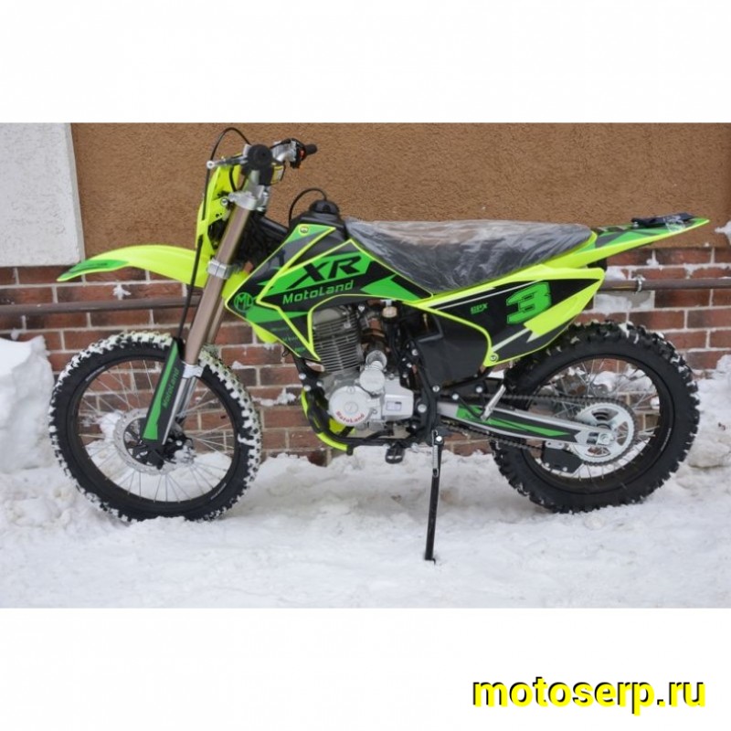 Купить  ====Мотоцикл Кросс/Эндуро Motoland XR 250 LITE (спортинв), Зеленый 21/18, 165FMM, 250сс, диск (шт) (ML 15321 купить с доставкой по Москве и России, цена, технические характеристики, комплектация фото  - motoserp.ru