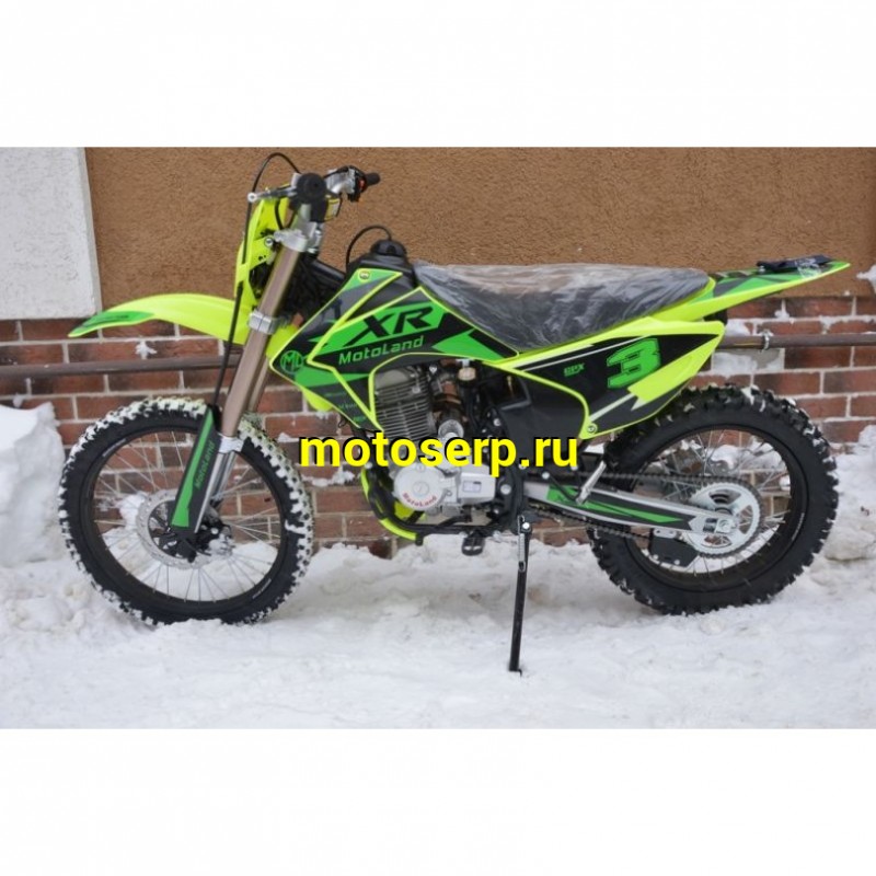 Купить  ====Мотоцикл Кросс/Эндуро Motoland XR 250 LITE (спортинв), Зеленый 21/18, 165FMM, 250сс, диск (шт) (ML 15321 купить с доставкой по Москве и России, цена, технические характеристики, комплектация фото  - motoserp.ru
