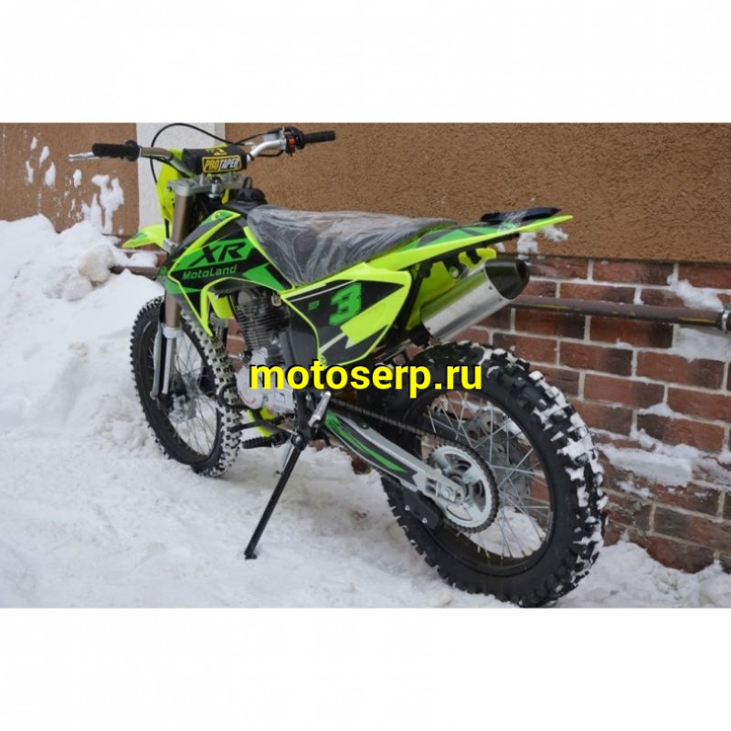 Купить  ====Мотоцикл Кросс/Эндуро Motoland XR 250 LITE (спортинв), Зеленый 21/18, 165FMM, 250сс, диск (шт) (ML 15321 купить с доставкой по Москве и России, цена, технические характеристики, комплектация фото  - motoserp.ru