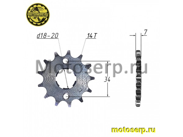 Купить  Звезда ведущая (428-14) 156-164FML (125-250cc) (шт) (SM 687-9719 купить с доставкой по Москве и России, цена, технические характеристики, комплектация фото  - motoserp.ru