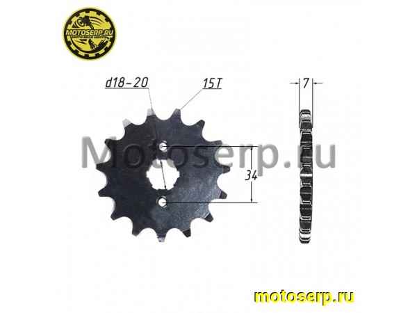 Купить  Звезда ведущая (428-15) 156-164FML (125-250cc) (шт) (SM 687-6636 купить с доставкой по Москве и России, цена, технические характеристики, комплектация фото  - motoserp.ru