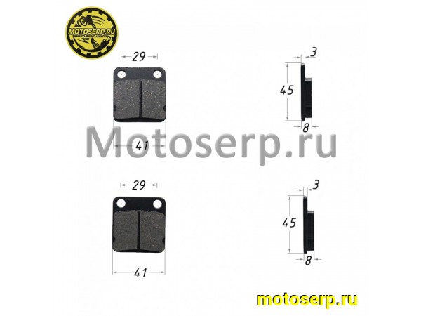 Купить  Колодки тормозные диск  Honda DIO, TACT (пер) TTR125, BSE125 (зад), Kayo TOR, 400/800Hisun и др (пар) (SM 151-1110 купить с доставкой по Москве и России, цена, технические характеристики, комплектация фото  - motoserp.ru