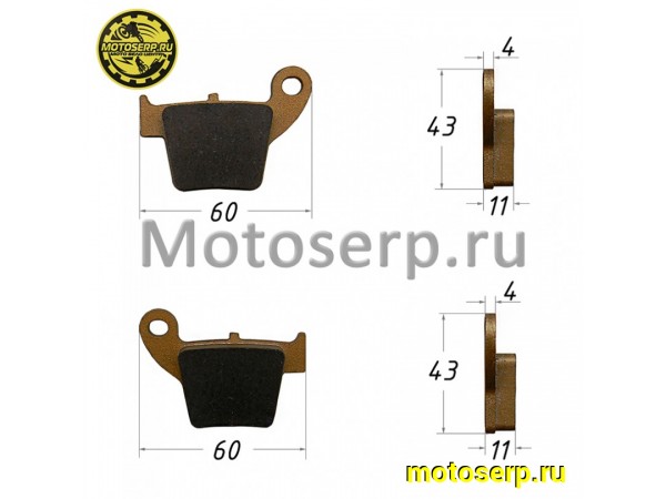 Купить  Колодки тормозные диск FA 346 SM-PARTS OFF-ROAD,  аналог EBC FA346,  VD-168 (пар) (SM 151-7907 купить с доставкой по Москве и России, цена, технические характеристики, комплектация фото  - motoserp.ru