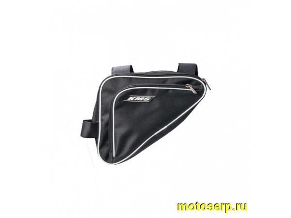 Купить  Подсумок (велосумка) по раму треугольный KMS 21*21*6  Вело (шт) (Дан купить с доставкой по Москве и России, цена, технические характеристики, комплектация фото  - motoserp.ru