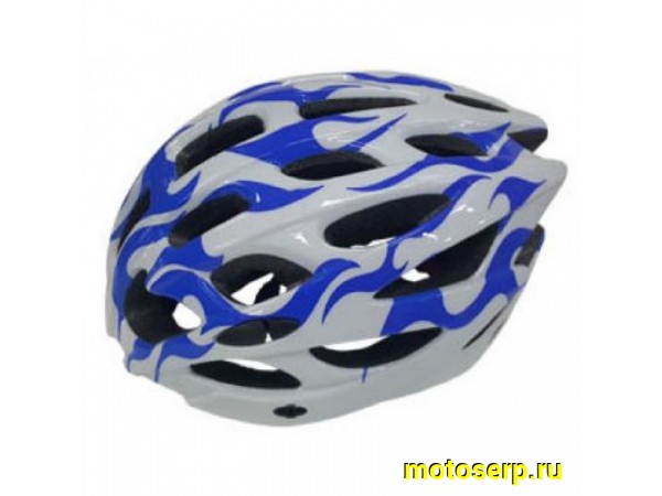 Купить  Шлем вело L (54-61 см) FSD-HL003 сине-белый (шт) (Aviva LU098388 купить с доставкой по Москве и России, цена, технические характеристики, комплектация фото  - motoserp.ru