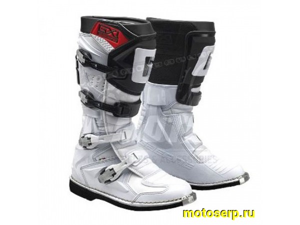 Купить  Мотоботы кросс. GAERNE GX-1 (2019)  белые р-р 44" (Ч/З) (пар) (SM 872-4273 купить с доставкой по Москве и России, цена, технические характеристики, комплектация фото  - motoserp.ru