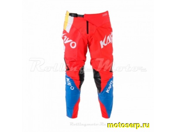 Купить  Штаны для мотокросса KAYO красные/синие (детские) L (шт)  (SM 930-5304 купить с доставкой по Москве и России, цена, технические характеристики, комплектация фото  - motoserp.ru
