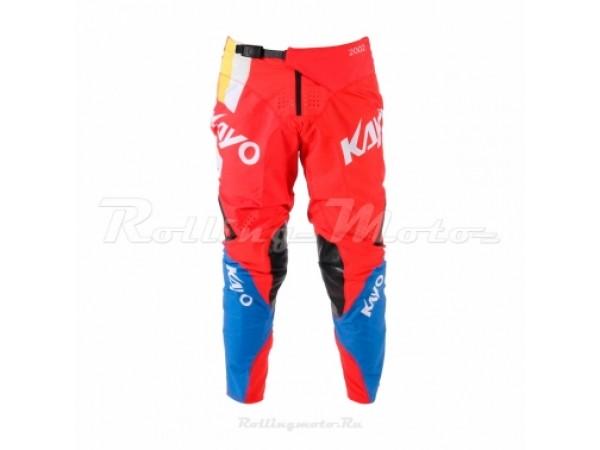 Купить  Штаны для мотокросса KAYO красные/синие (детские) XL (шт)  (SM 930-5745 купить с доставкой по Москве и России, цена, технические характеристики, комплектация фото  - motoserp.ru