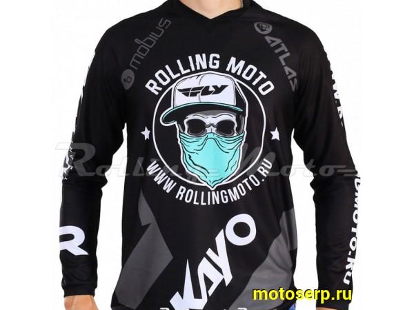 Купить  Футболка Rolling Moto черный (S) (шт) (SM 929-5034 купить с доставкой по Москве и России, цена, технические характеристики, комплектация фото  - motoserp.ru