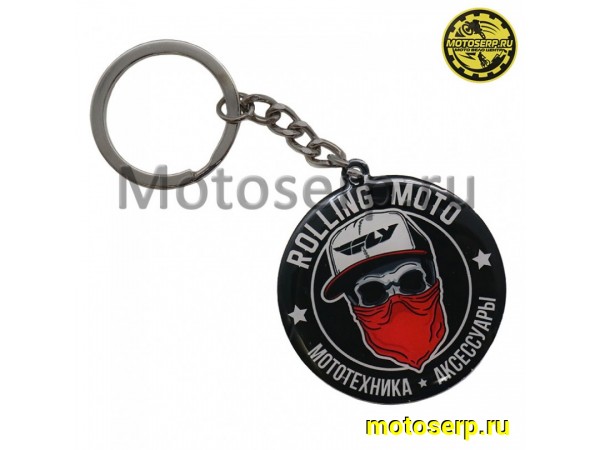 Купить  Брелок резиновый Rolling Moto металлический (шт) (SM 803-2431 купить с доставкой по Москве и России, цена, технические характеристики, комплектация фото  - motoserp.ru