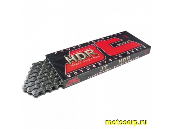Купить  Цепь приводная (428х130) JTC 428HDR 130 без сальников/замок-защелка (до 200ссm) JTC428HDR130SL JP(шт) купить с доставкой по Москве и России, цена, технические характеристики, комплектация фото  - motoserp.ru